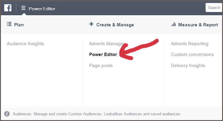 Using Facebook power editor for real estate leads