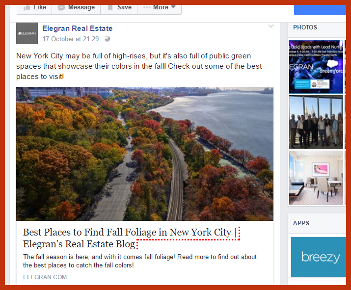 covering unknown aspects of your city for Facebook marketing 