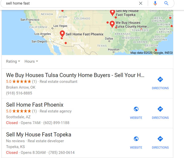 sell home fast google 