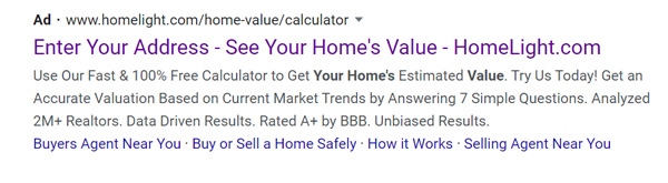 real estate landing page examples 