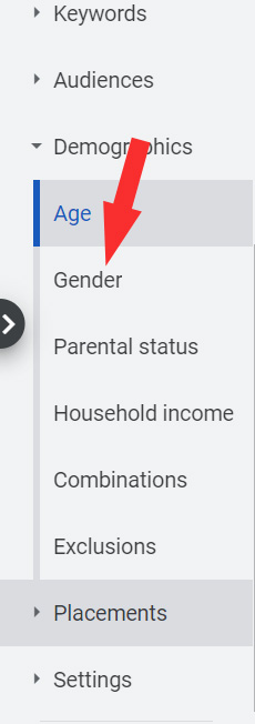gender real estate google ads
