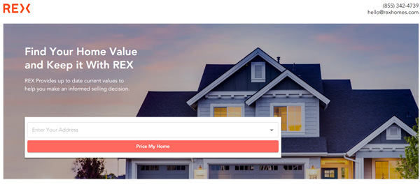 rex landing page 